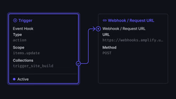 A Directus flow trigger and webhook request operation