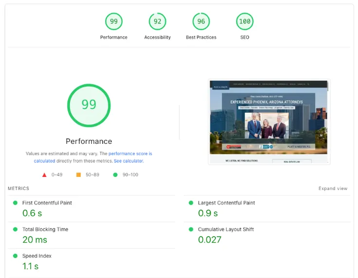 screen shot of an interactive slider calculator